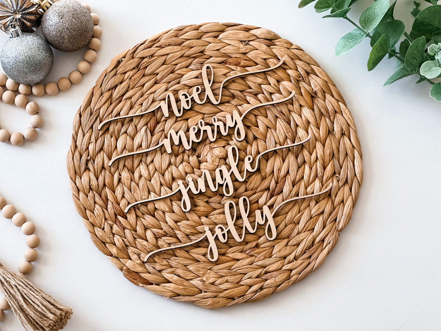 Christmas Place Setting Words Set