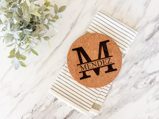 Personalized Cork Trivet