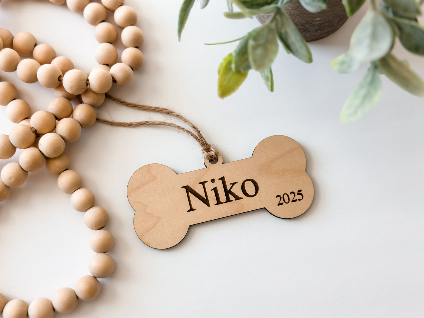 Dog Bone Personalized Ornament