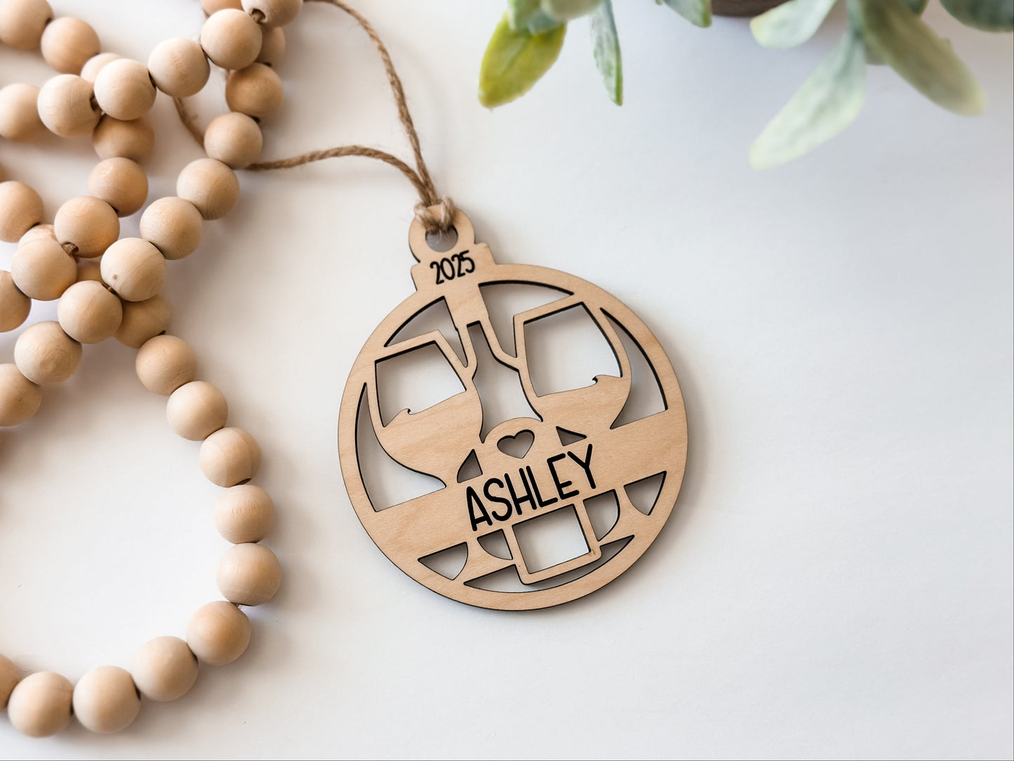 Wine Lovers Personalized Ornament