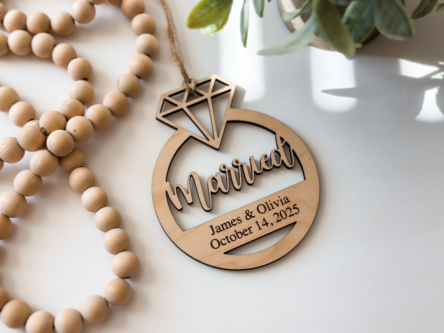 Married Personalized Ornament