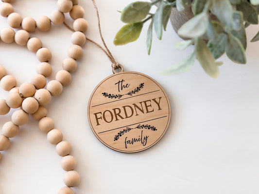 Personalized Family Ornament