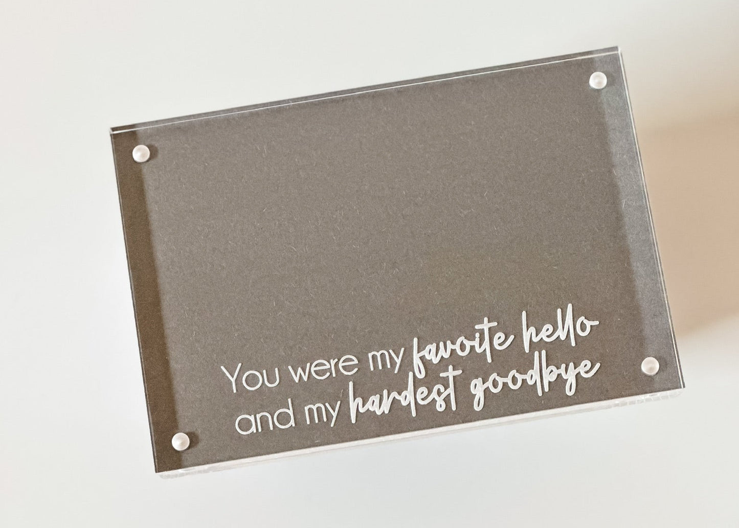 Pet Memorial Acrylic Picture Frame