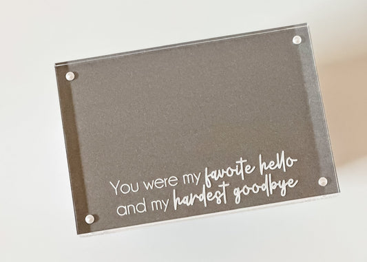 Pet Memorial Acrylic Picture Frame