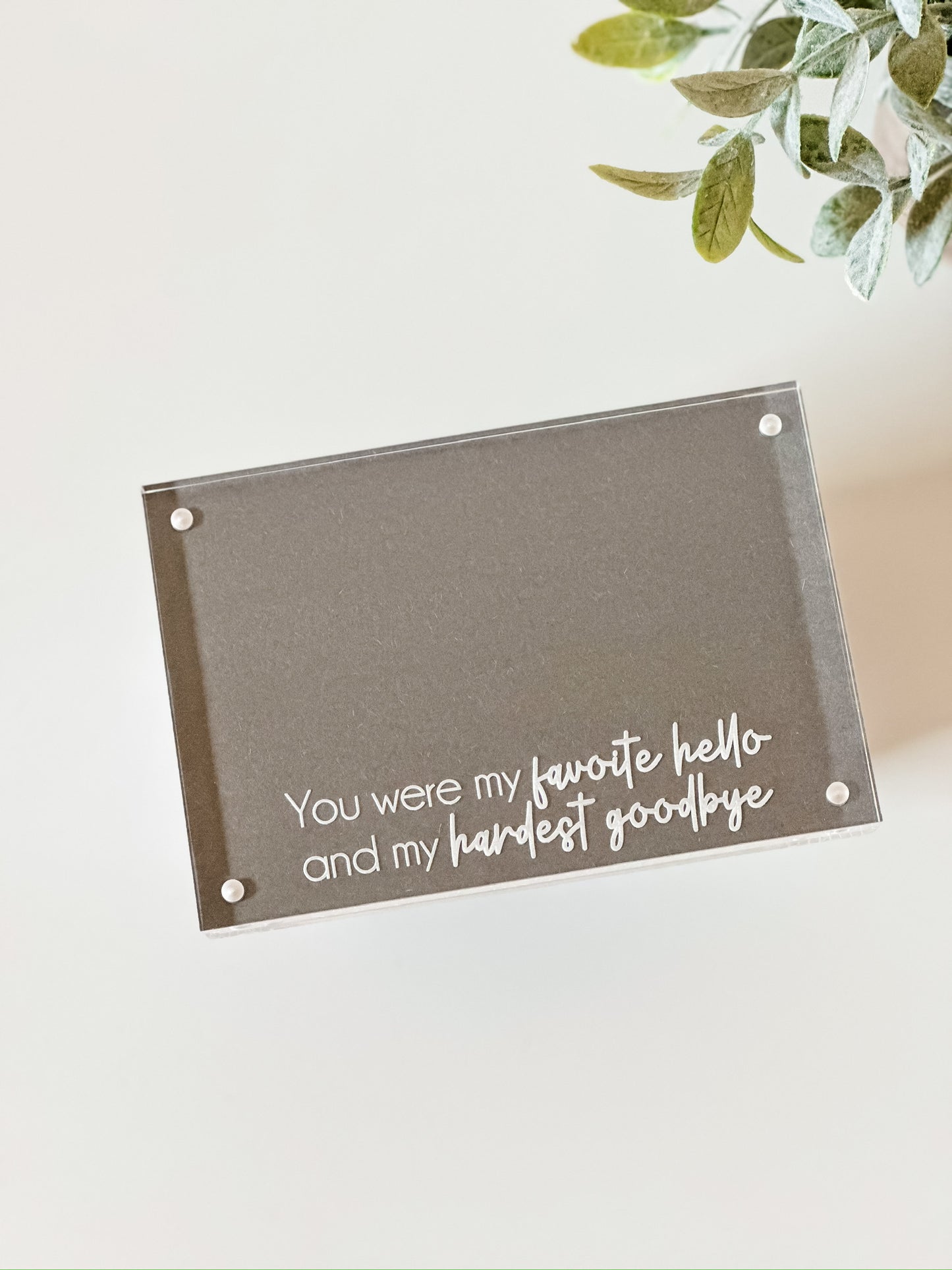 Pet Memorial Acrylic Picture Frame