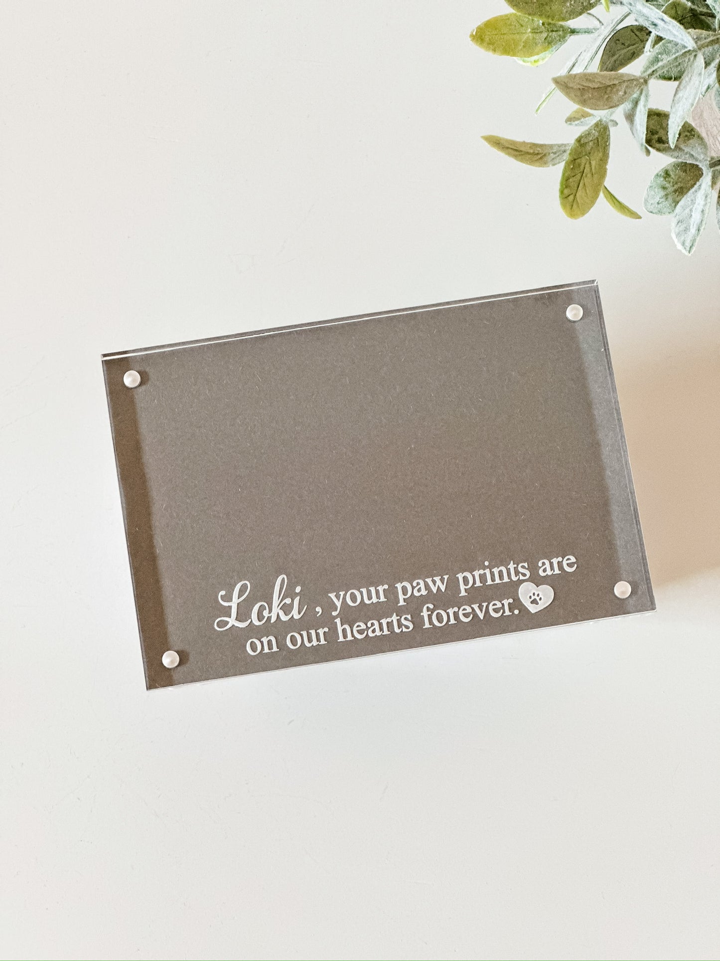 Personalized Pet Memorial Acrylic Picture Frame