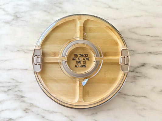 Charcuterie Board with Locking Lid